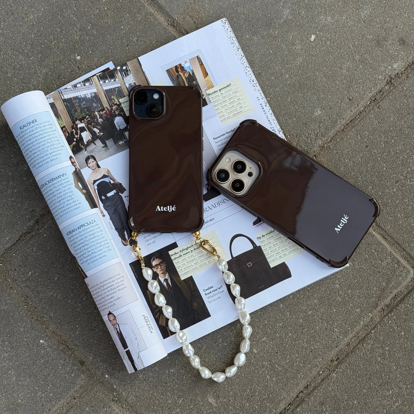 Ateljé Dark Brown iPhone Case