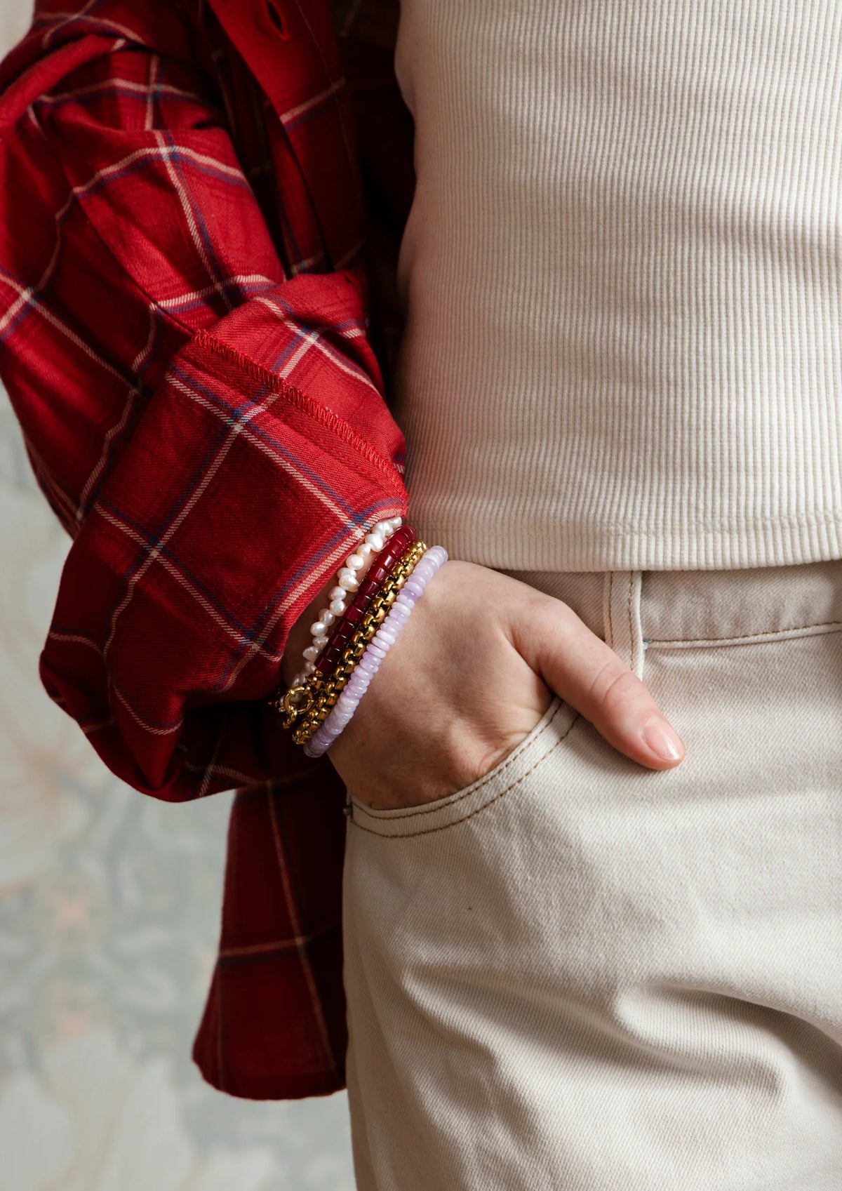 Bonnie Studios Moos Burgundy Bracelet