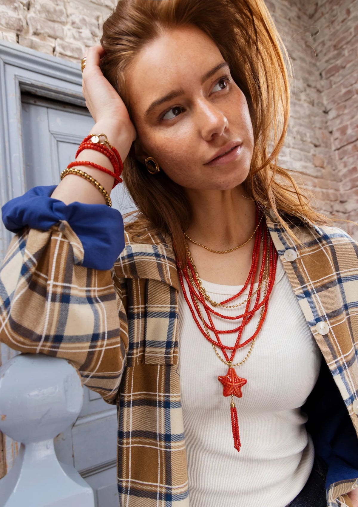 Bonnie Studios Tommy Coral Orange Bracelet
