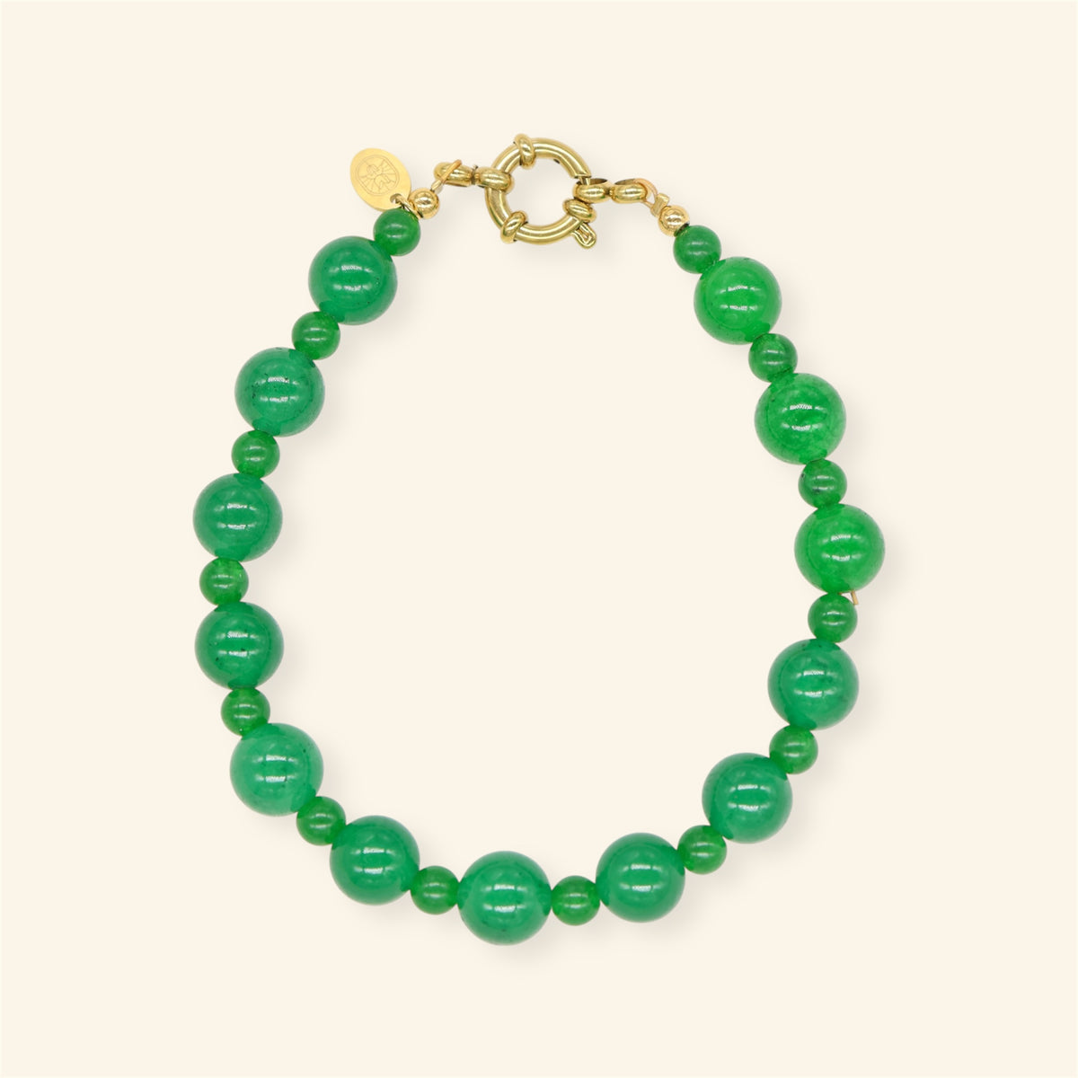 Emerald Bubble armband