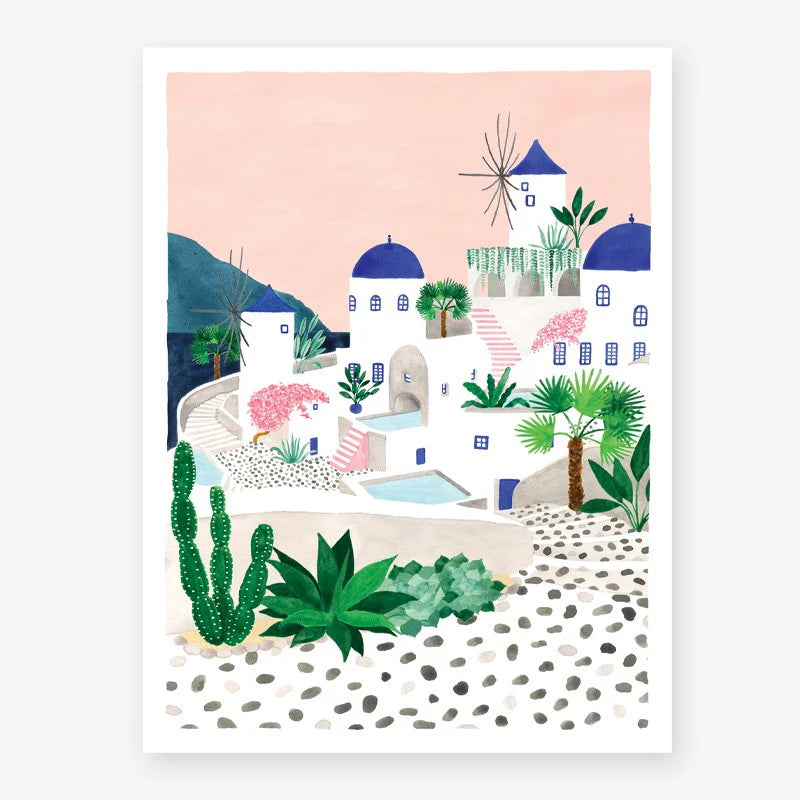 Santorini Poster Large
