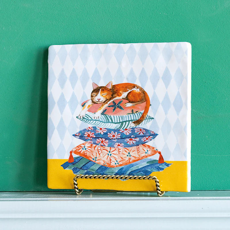 Sleepy Cat Tile 