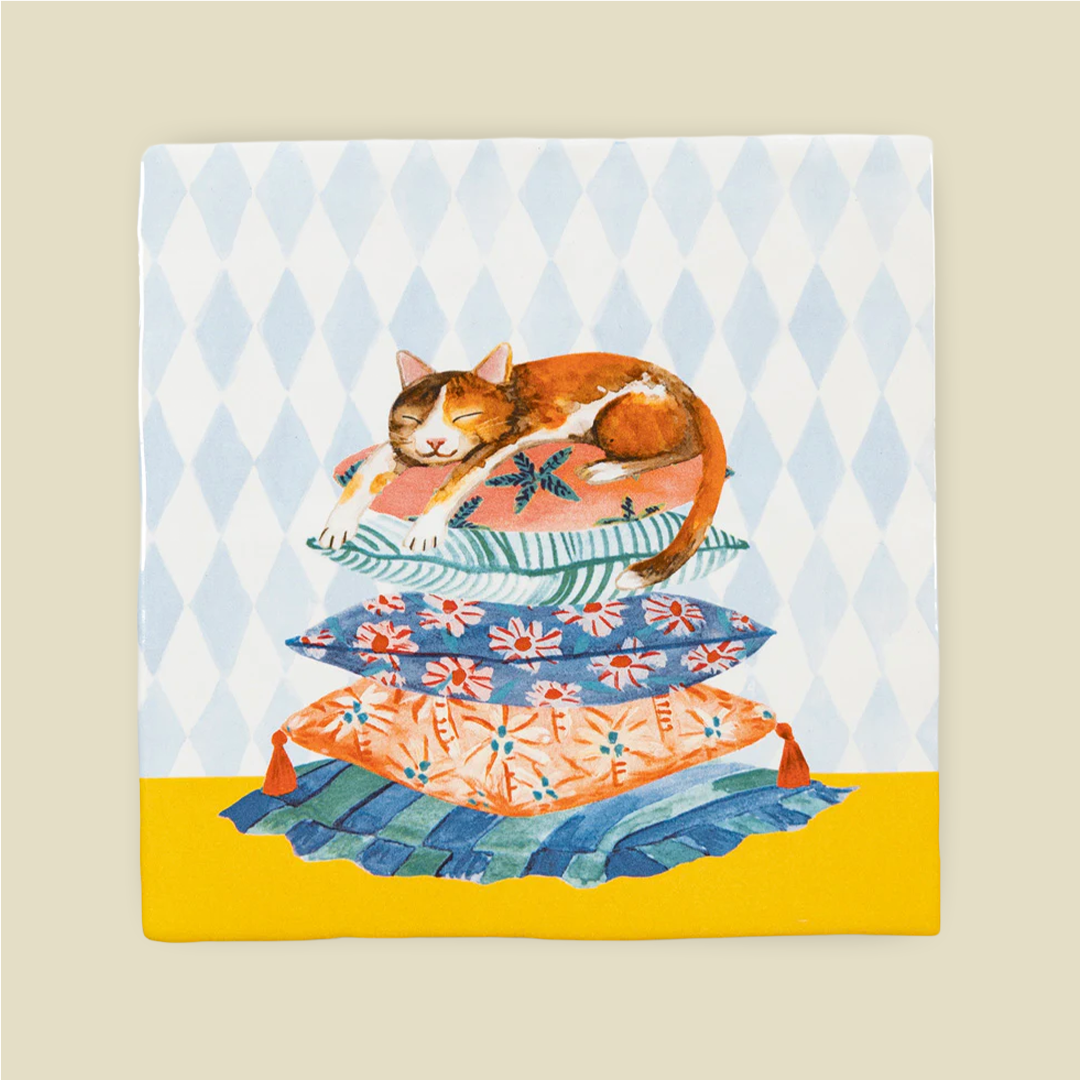 Sleepy Cat Tile 