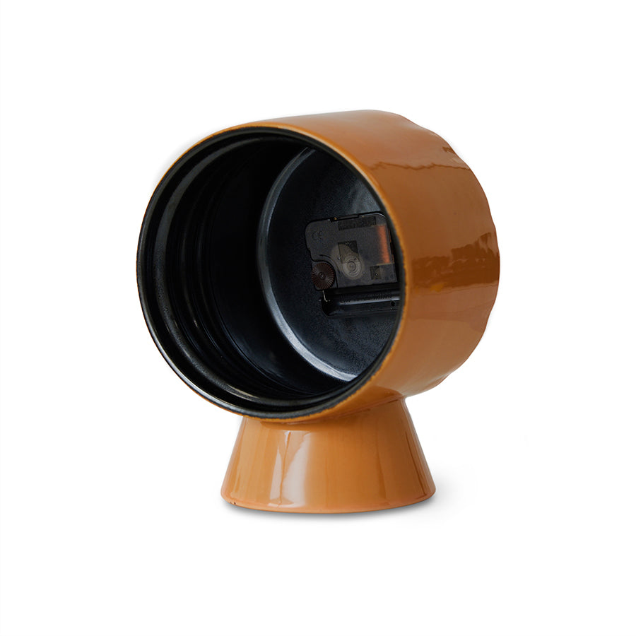 Retro keramische klok Peach