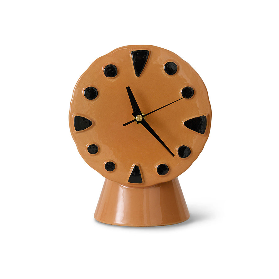 HKLIVING 70s ceramics Retro clock Peach