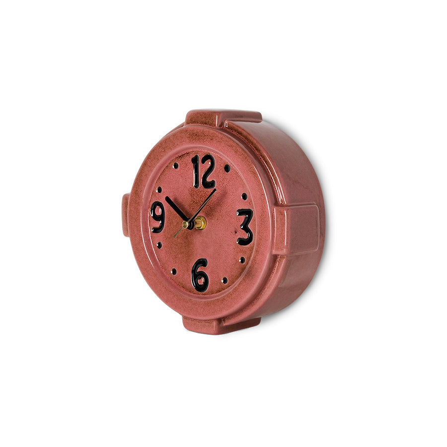 HKLIVING pre-order ceramic wall clock pink