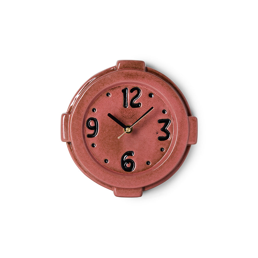 HKLIVING pre-order ceramic wall clock pink