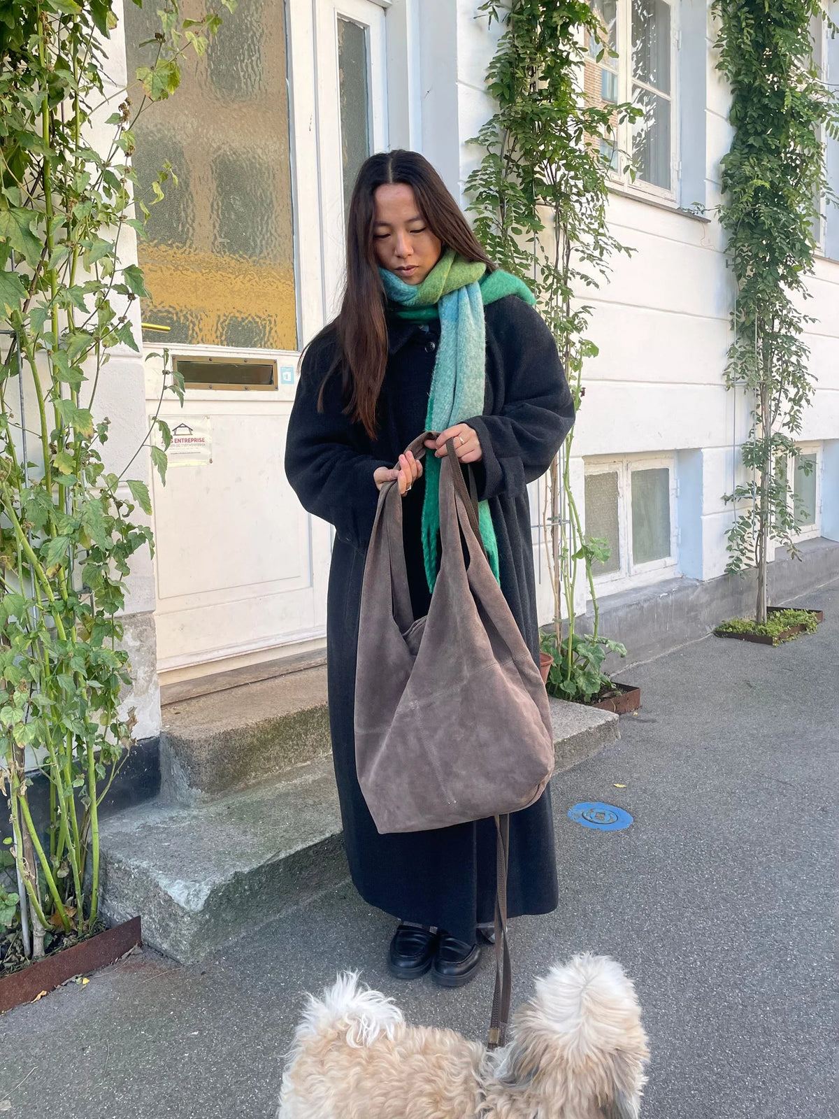 Becksöndergaard Suede Dalliea Shopper Bag Lichtbruin
