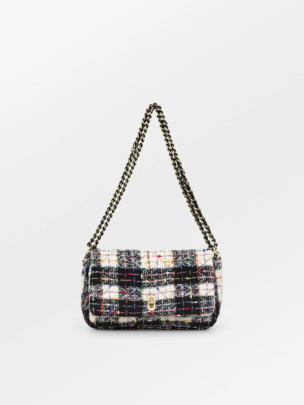 Boucle Checked Hollis Bag 