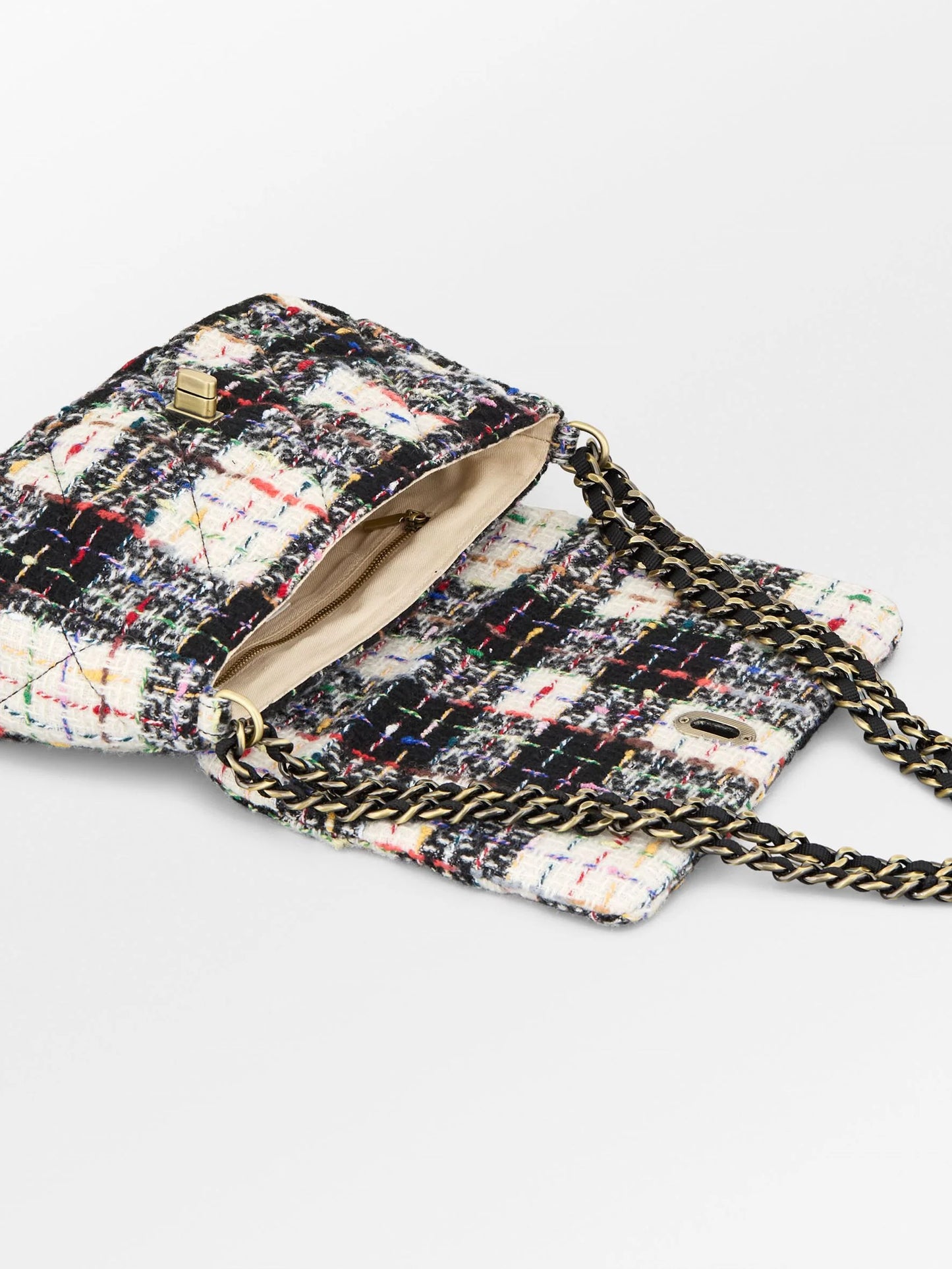 Boucle Checked Hollis Bag