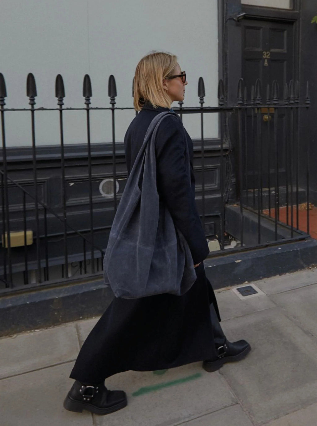 Suede Dalliea Shopper Bag Blue