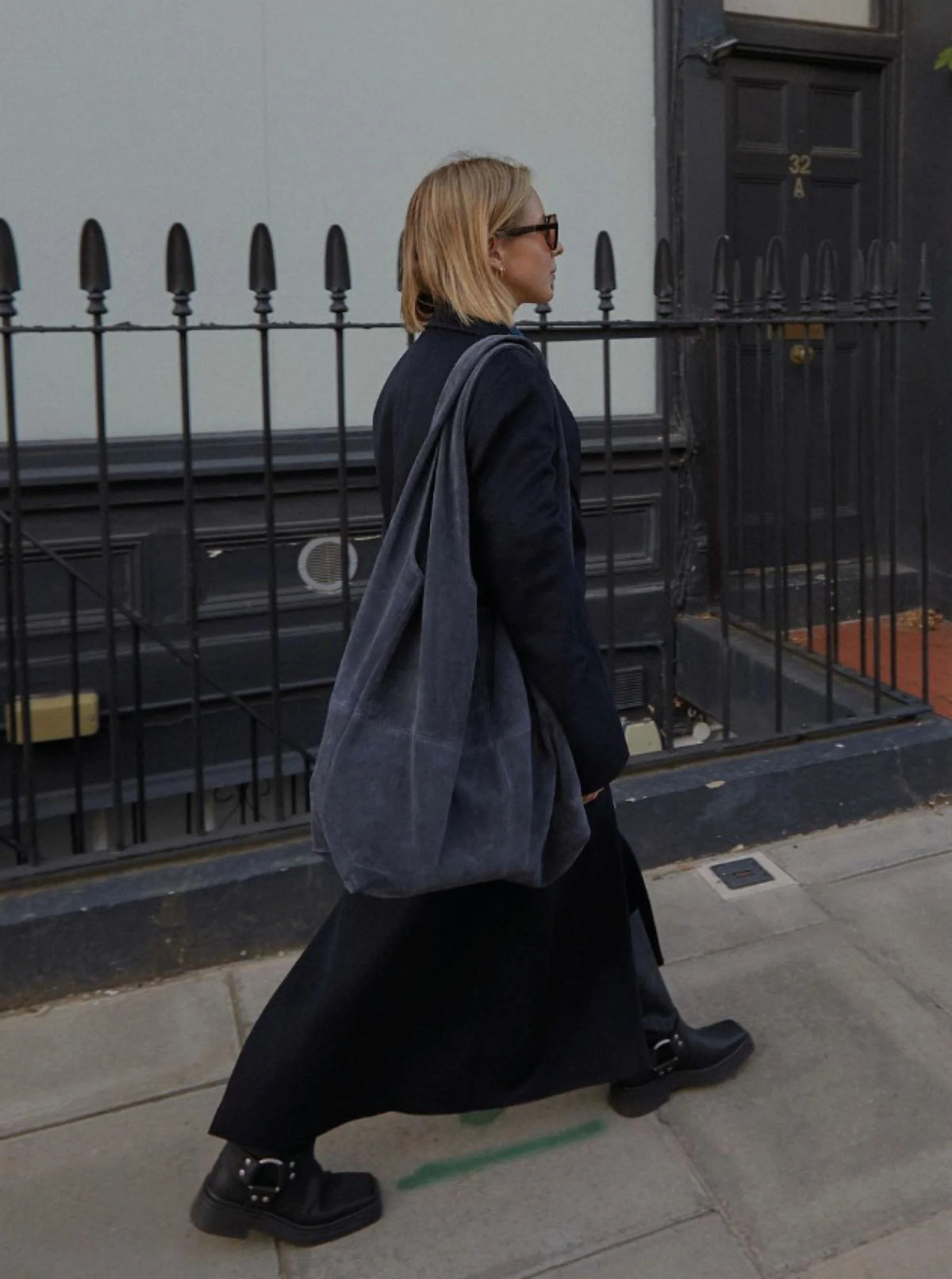 Becksöndergaard Suede Dalliea Shopper Bag Blauw