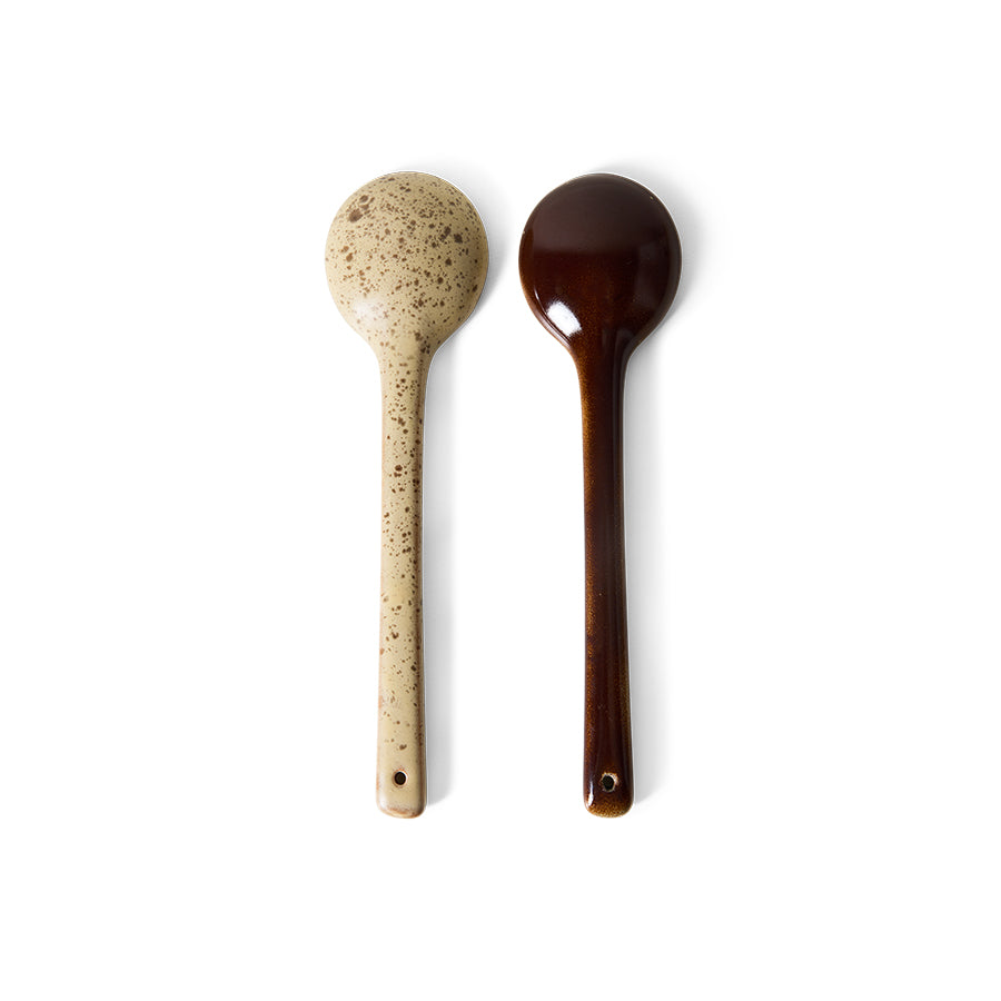 HKLIVING 70s ceramics Serving Spoons Hills