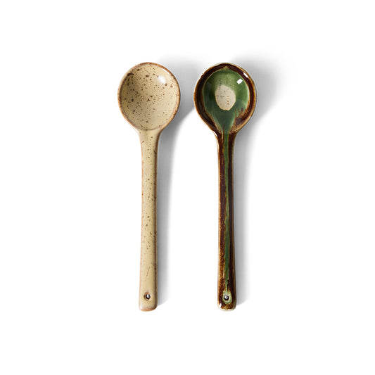 HKLIVING 70s ceramics Serving Spoons Hills