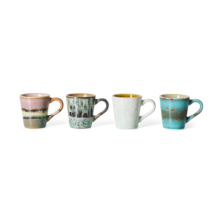 HKLIVING 70’s ceramics pre-order espresso mugs Softness set of 4