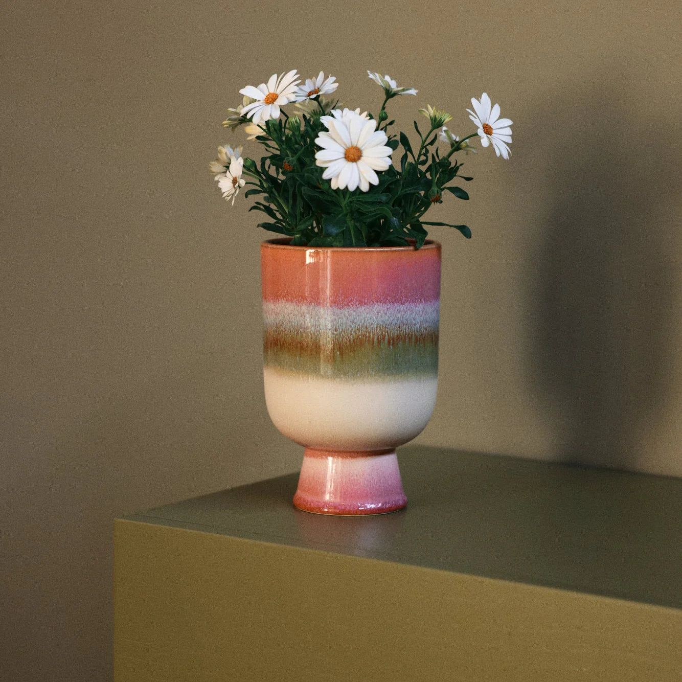 Retro bloempot Rosefield