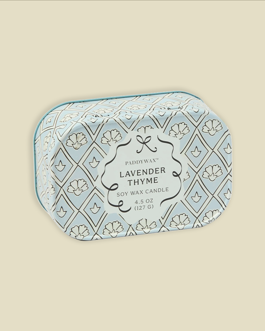 Lavender & Thyme Tin Kaars