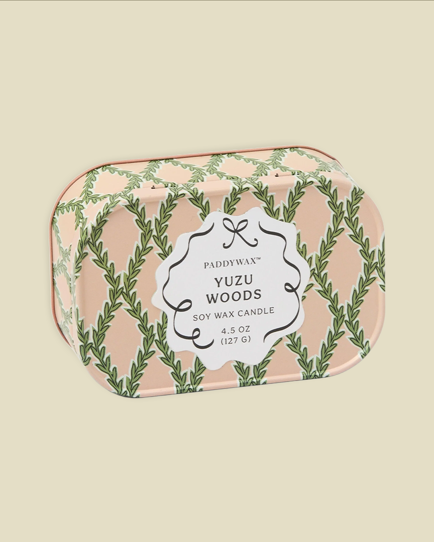 Yuzu Woods Tin Candle 