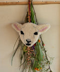 Woolly Lamb Animal Head Pendant 